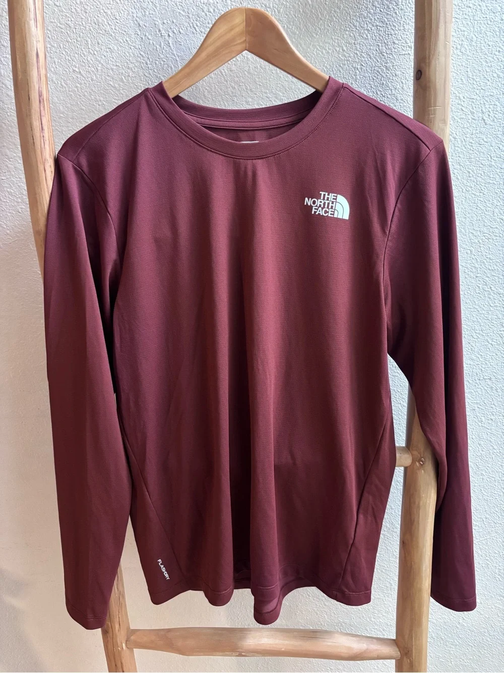 The North Face Men's Burgundy Performance Long Sleeve Crew